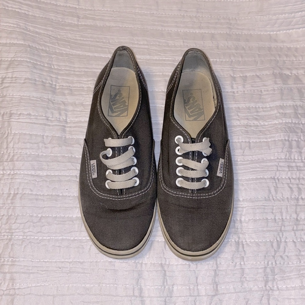 Vans size 7 grey